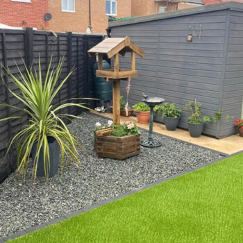 Aggregates being used for a home garden
