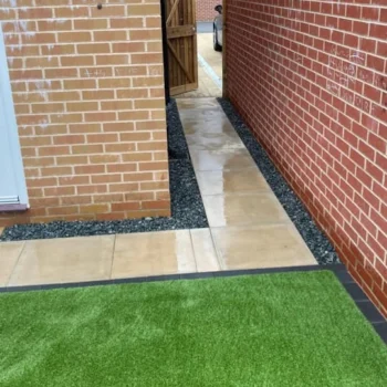 Aggregates used for a home walkway